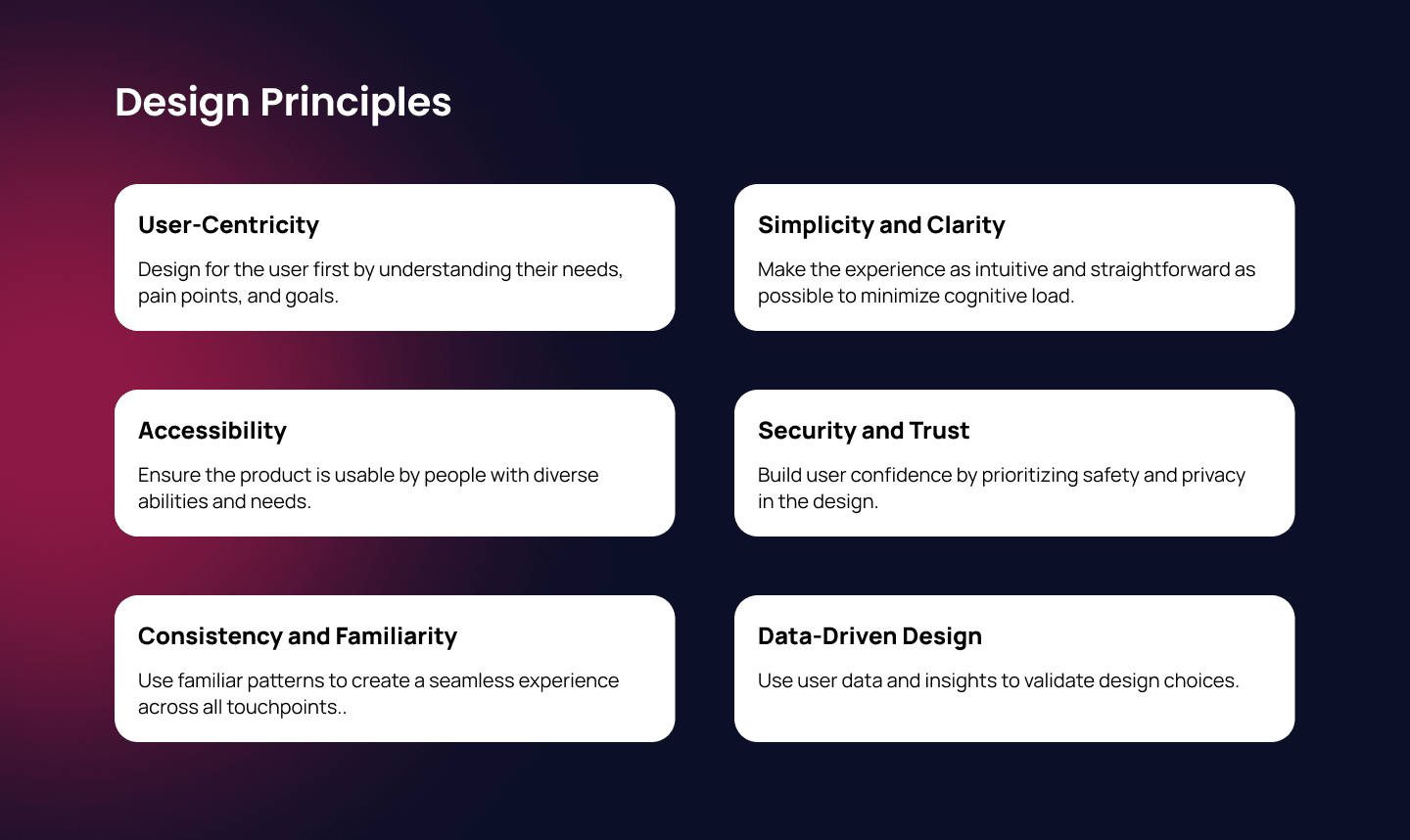 Design principles