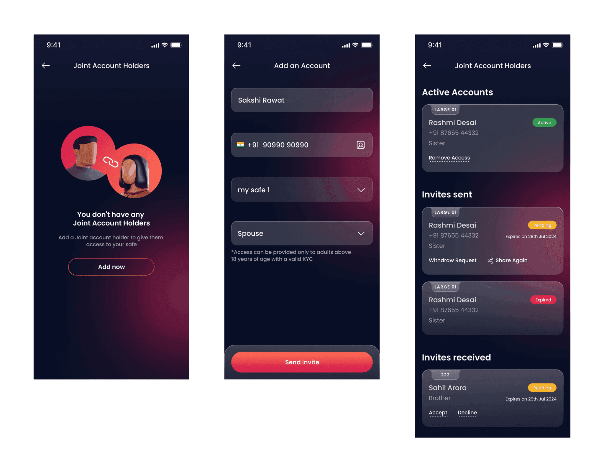 Joint account access