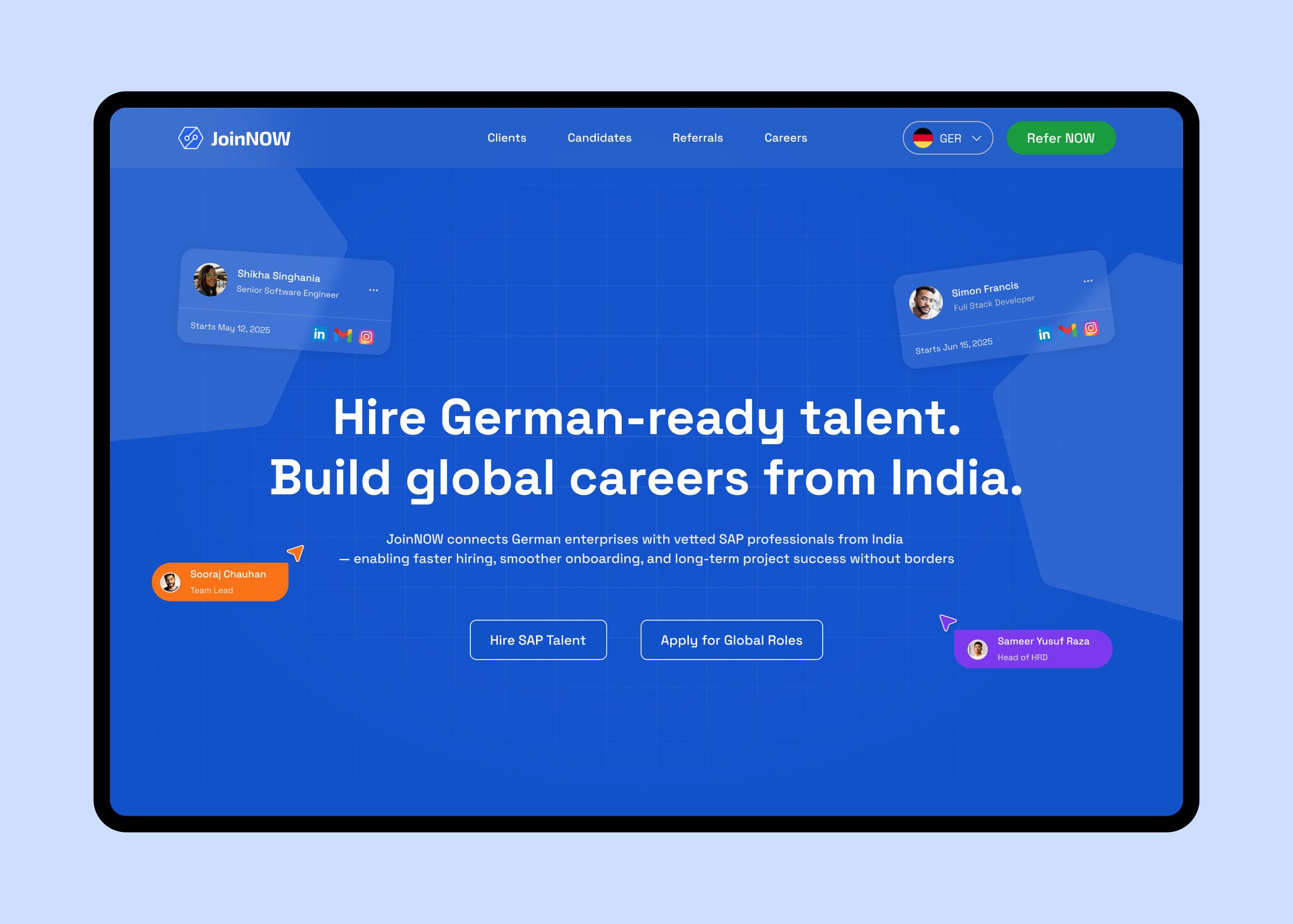 JoinNOW — Community Platform — Web Design