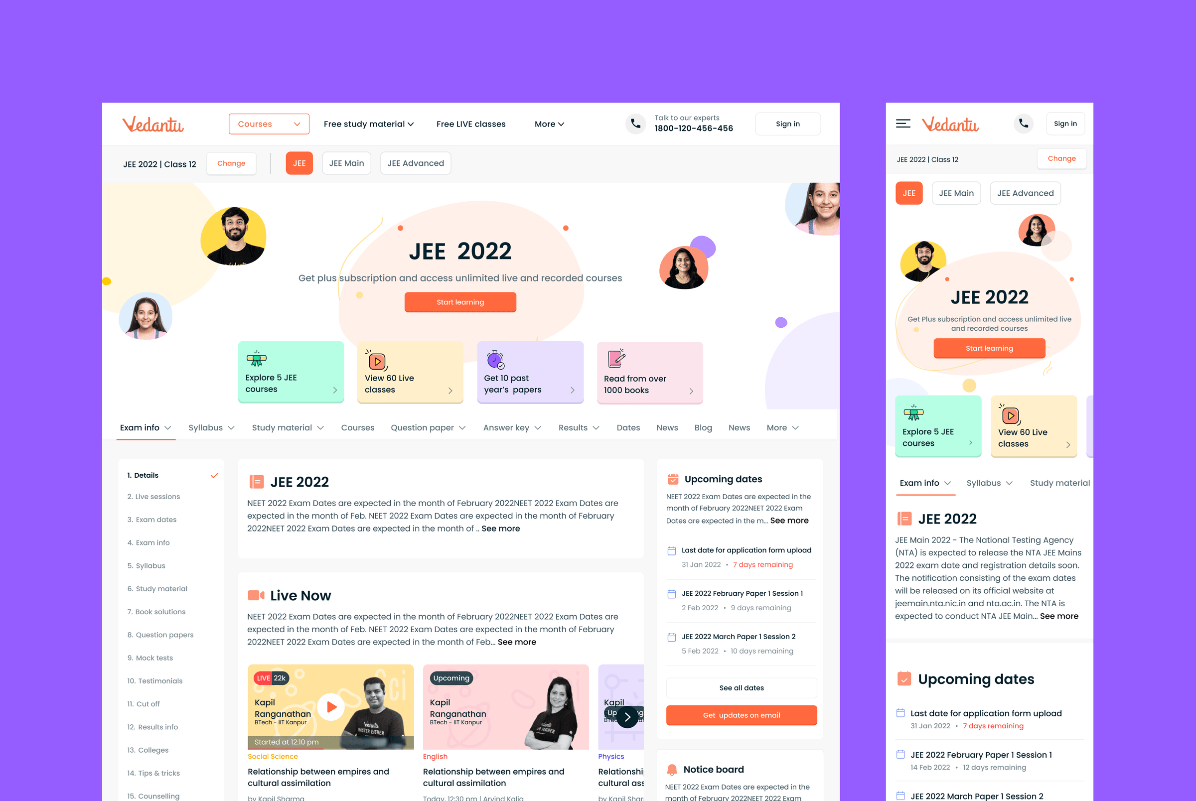 SEO Course — Landing Page — Web Design