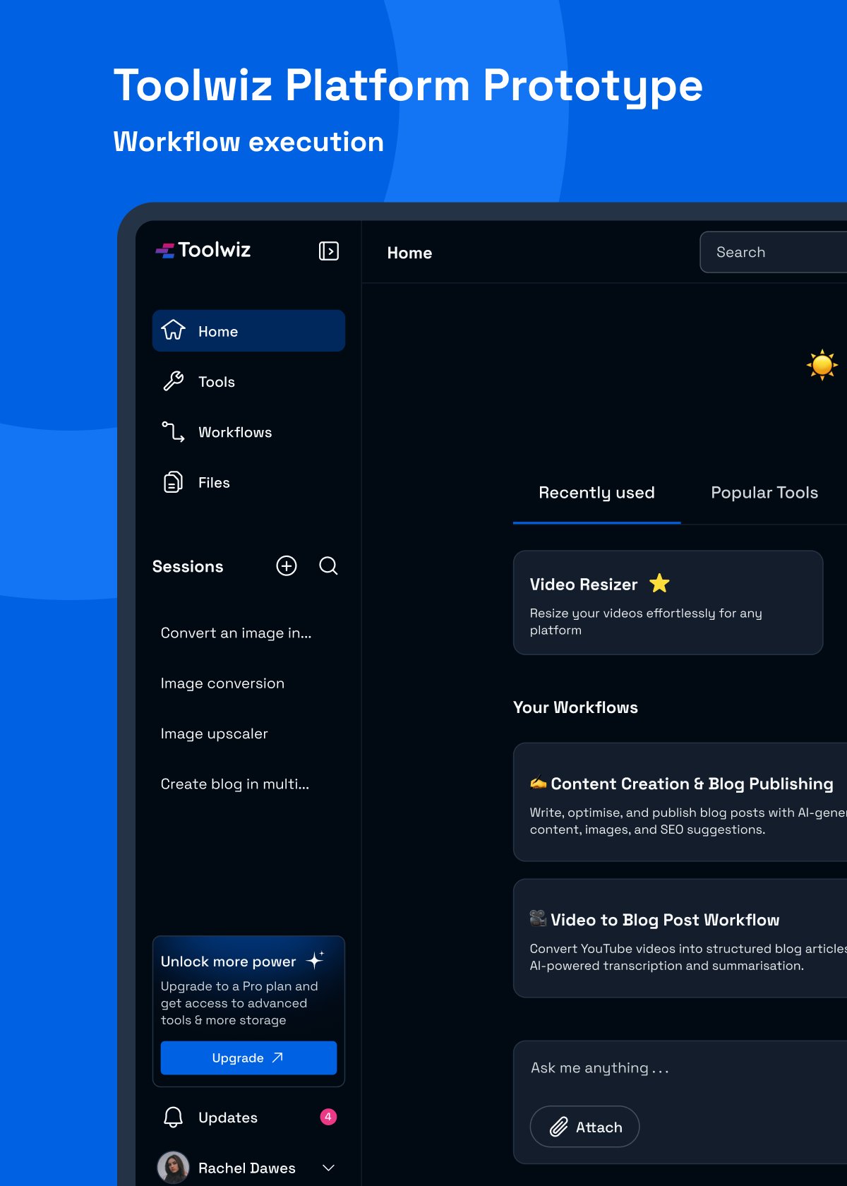Toolwiz — Platform Prototype — Prototype